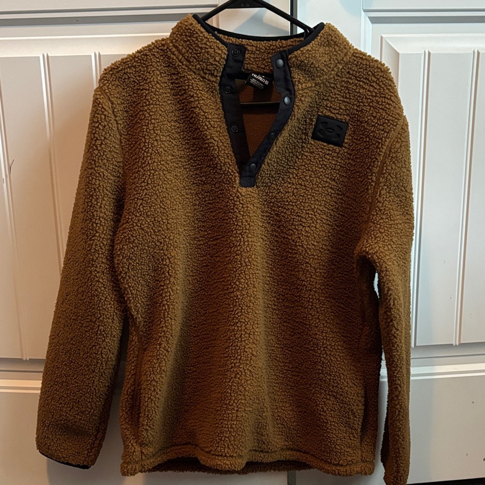 Under Armour Kids Brown Fleece Hoodie